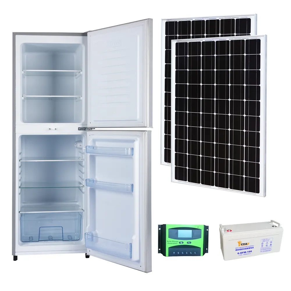 Refrigerador Solar de 142L, compresor de CC, 12/24V, precio de fábrica