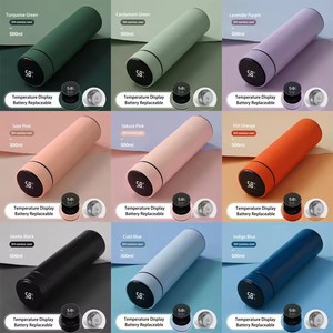 Nhà Máy bán hàng trực tiếp thép không gỉ hiển thị nhiệt độ termos chai nước chân không vaso termico Thông Minh Kỹ thuật số drinkware - Product Image 5