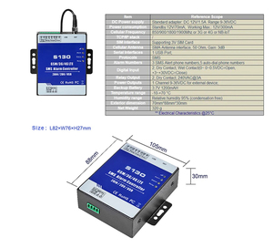 Chisung S130 2G/4G GSM中继免费呼叫短信报警控制器电源故障数字输入远程报警单元 - Product Image 3