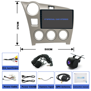 Android 15 đài phát thanh xe Navigation bộ phận nội thất Trim bảng điều chỉnh âm thanh xe hơi Bảng điều khiển khung cho TOYOTA ma trận 2009-2014 9in QLED 720P - Product Image 6