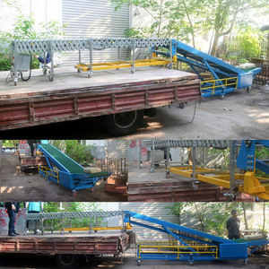 Container lade-und Entlade fördermaschine mit flexiblem Rollen förderer für die Handhabung von Kisten und Beuteln - Product Image 5