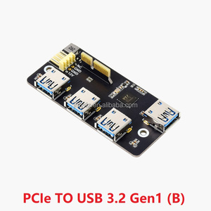 Ahududu Pi CM4 anakart PCI-E USB3.2 M.2 genişletme kartı PCI-E M.2 adaptör kartı