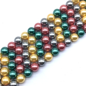 Presilha de pérola natural do mar, mãe de esfregão solto redondo 4 mm 6 mm 8 mm 10 mm apto para diy jóias fazendo suprimentos