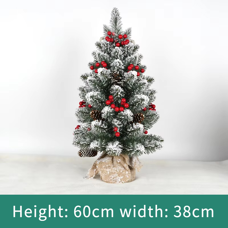 60cmpvc snow spray christmas tree