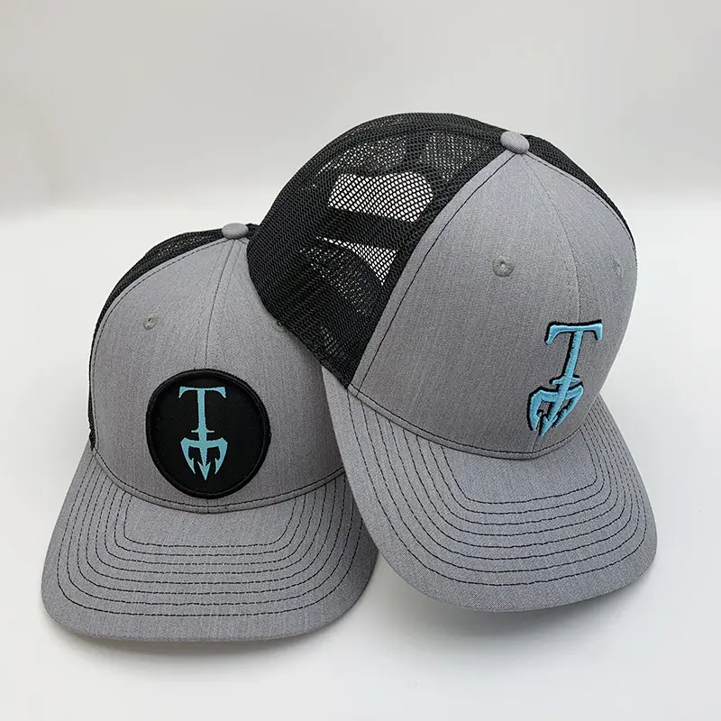Tùy Chỉnh Thêu Logo Nylon Snapback Cap 6 Bảng Điều Chỉnh Richardson 112 Mặt Cười Trucker Hat