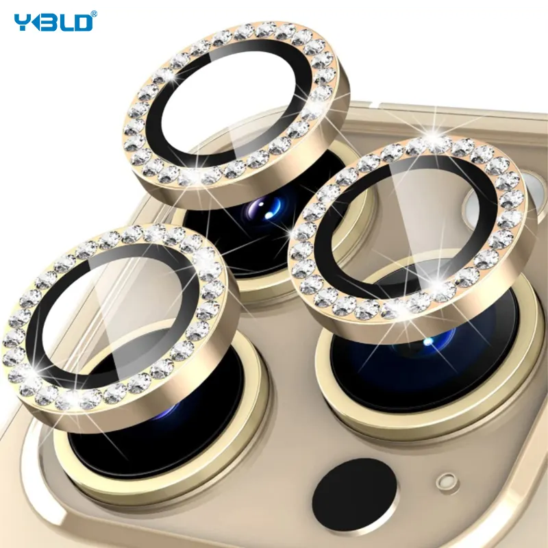 3d Защита объектива камеры закаленное стекло Защита объектива камеры анти-шок кольцо камеры для Iphone 15