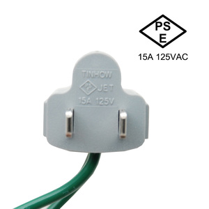 PSE TP <strong>755</strong> Japanese Power <strong>Socket</strong> Converter 2 PIN to US 3 PIN Connector Travel Adapter with Grounding Line - Product Image 3