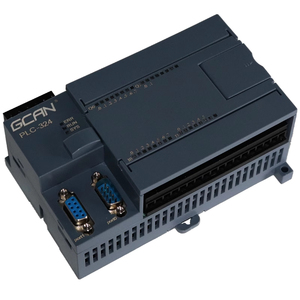 PLC de alto rendimiento con entrada de pulso de 50kHz, PWM de 2 canales, control de movimiento de la GCAN-PLC-324-E