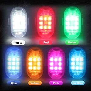 ไร้สาย LED รถจักรยานยนต์ไฟ Strobe 7 สีไฟป้องกันการชนรถมินิไฟเตือนฉุกเฉินกระพริบ - Product Image 5
