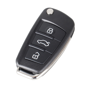 Electronic 3 Button Flip Folding Remote Cars <strong>Keys</strong> For <strong>Audi</strong> A2 A3 A4 A6 A6L A8 Q5 Q7 S6 Tt Replacement Case Cover - Product Image 4