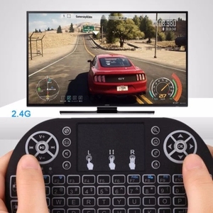 Mini Teclado retroiluminado inalámbrico I8 de 2,4 GHz con panel táctil Air Fly Mouse para Android TV Box interfaz USB - Product Image 3