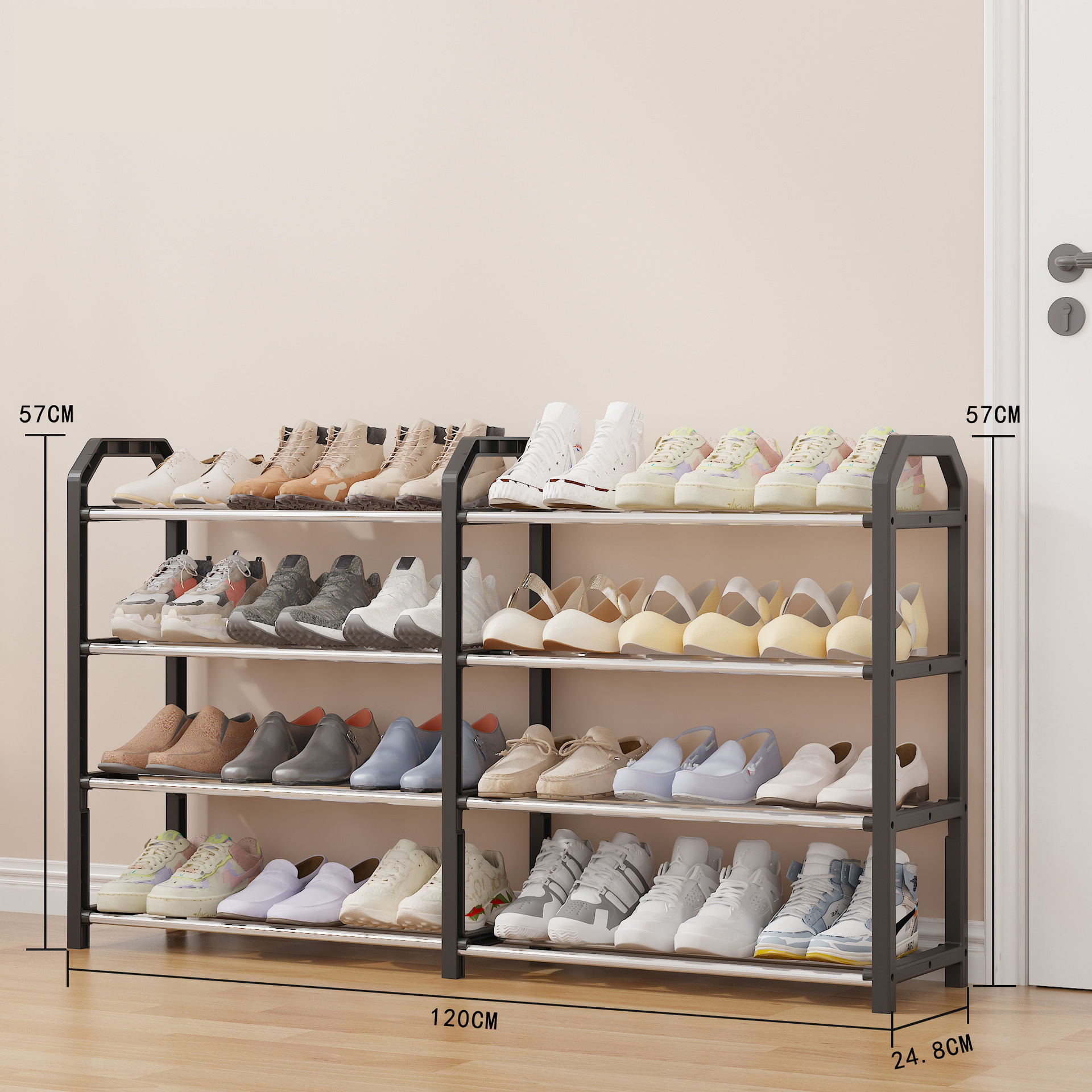 Black/2 columns/4 layers