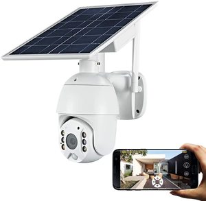 H.265 Night VISION Zwei-Wege-Audio-Speicher karte CMOS WIFI Solar-Pzt-Kamera - Product Image 4