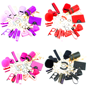 Rhinestone Tự Vệ Khẩn Cấp Bảo Vệ Móc Chìa Khóa Phụ Kiện Số Lượng Lớn Nguồn Cung Cấp Phụ Nữ An Toàn Báo Động Thiết Lập Tự Vệ Keychain - Product Image 2