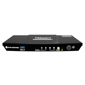 TESmart USB <strong>3</strong>.0 HDMI <strong>KVM</strong> <strong>Switch</strong> <strong>1</strong> Monitor 2 PCs Computers 4K@60Hz with L/R Audio &amp; Microphone EDID Emulators 2 Port <strong>KVM</strong> Dock