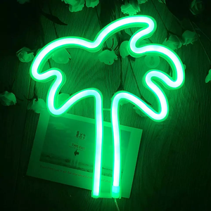 Led Neon ışık USB noel ağacı dekorasyon yonca kaktüs şekli pembe gökkuşağı bulut ay yıldızı UFO bebek çocuk yatak odası Led neon burcu - Product Image 5
