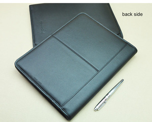 התאמה אישית <span class=keywords><strong>a4</strong></span> גודל pu עור עסק padfolio תיק תיק עבודות עם פנקס ריאיון באיכות גבוהה פנדר ראיון עור