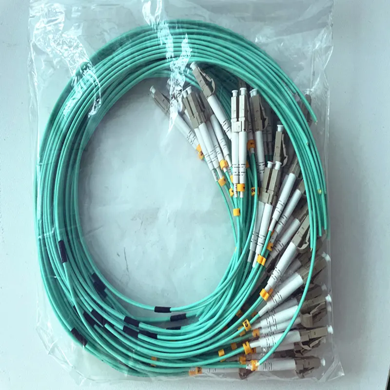 Fiber Optic Cable 2mm mm-om3 Aqua Duplex LC Pigtail