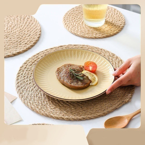 北欧风格日式家用隔热餐桌垫垫亚麻编织棉绳餐垫 - Product Image 2