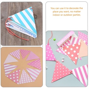 Irthday-pañal olorful, papel de riangle - Product Image 3