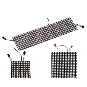 WS2812B schermo a matrice flessibile digitale RGB LED indirizzabile individualmente WS2812 modulo IC luce 8x8 16x16 64/256Pixel DC5V