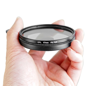 Filtro polarizado circular de 52mm y 67mm a precio de fábrica con filtro de lente óptica de cámara con clip para teléfono inteligente - Product Image 2