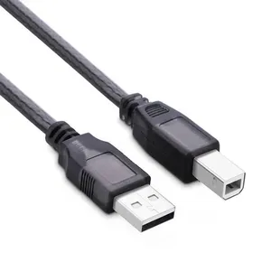 批发2.0 <span class=keywords><strong>USB</strong></span> <span class=keywords><strong>AM</strong></span>至<span class=keywords><strong>USB</strong></span> <span class=keywords><strong>BM</strong></span>黑色和蓝色打印机数据线3A快速充电3m长度条形码扫描仪