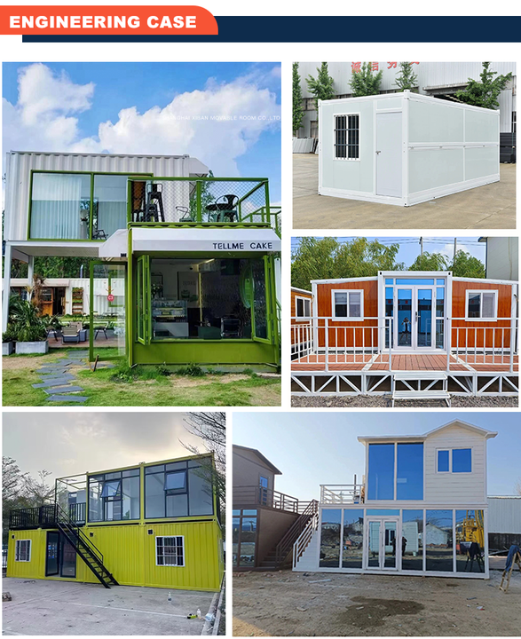 Modular Prefabricated Steel Container House Mediterranean-Style Temporary Residence Sandwich Panels for Outdoor Courtyard Use