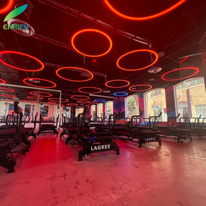 RGB DMX Steuerung Aluminium LED Ring Pendel leuchte Einfache LED Profil Rund leuchte für Büro, Hotel, Geschäft - Product Image 4