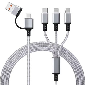 データ伝送を充電するための4 in1データケーブル付き編組データケーブル - Product Image 2