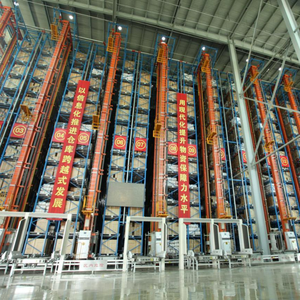 Grúa apiladora automatizada de diseño de elevador de palés AS/RS para sistema de almacenamiento de estanterías de almacén automático