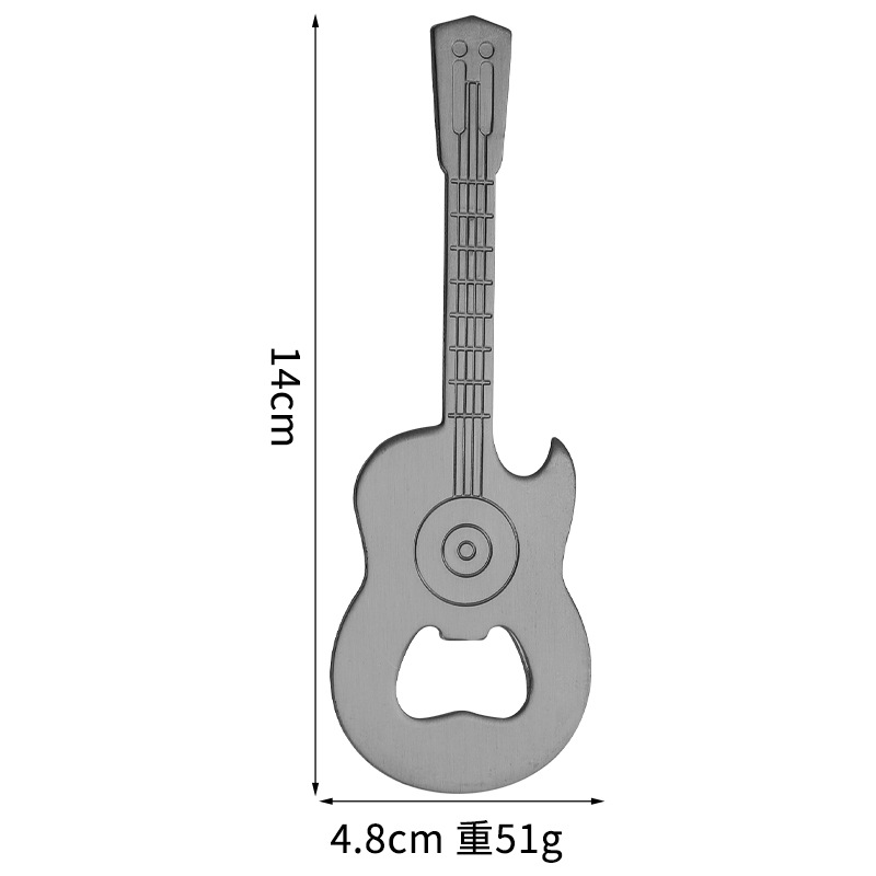 Ouvre-bouteille de guitare magnétique-noir