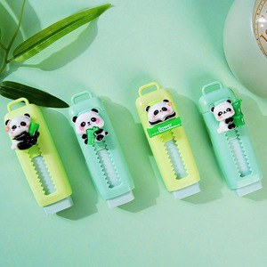 Phim Hoạt Hình Hình Dạng Động Vật Đẩy Kéo Tẩy Cho Trẻ Em Văn Phòng Phẩm Nguồn Cung Cấp Gấu Trúc Cao Su Với Bìa Quà Tặng Cho Các Trường Học Sinh Sử Dụng - Product Image 2