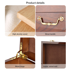 Sundo nhà máy bán buôn lớn bằng gỗ lưu trữ Hộp Tùy chỉnh Pet Quan Tài hộp gỗ xì gà thuốc lá bao bì hộp gỗ - Product Image 5