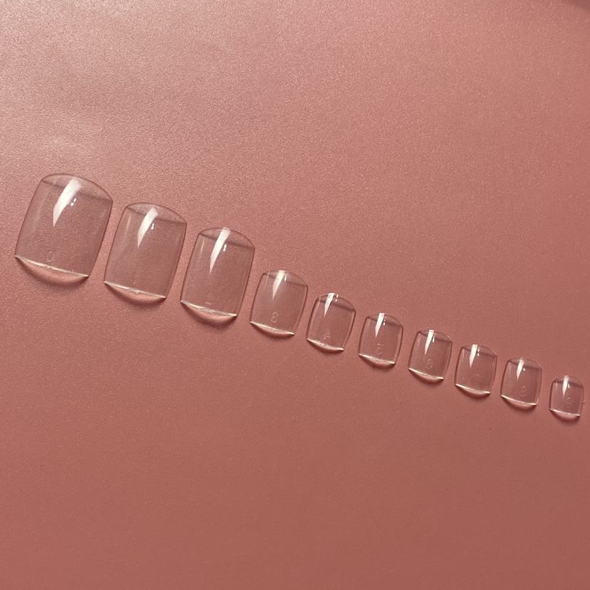 100Pcs Normal Toe Caja Natural