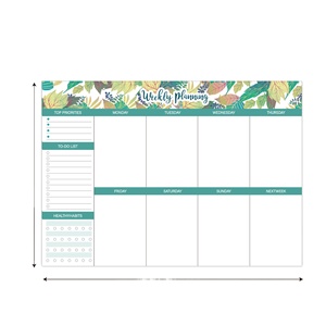 52 hojas planificador semanal libro Tear Bloc de notas Calendario para hacer lista Bloc de notas para el trabajo diario - Product Image 2