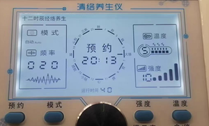 Flugzeug Tachometer LCD Display Kopf Massage gerät Auto Klimaanlage Controller mit LED-Hintergrund beleuchtung Segment zeigt Produkt