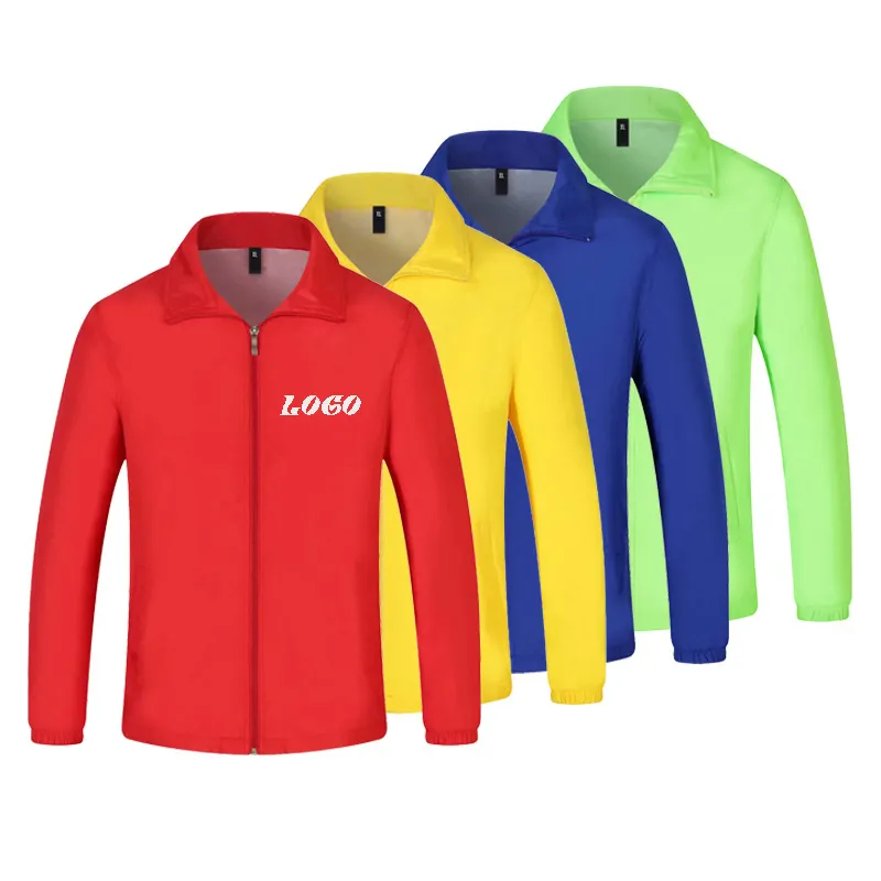 Nueva chaqueta de diseño personalizado Otoño Invierno ropa de trabajo utilidad de los hombres a prueba de viento impermeable malla forrada Zip Up chaqueta de concha suave