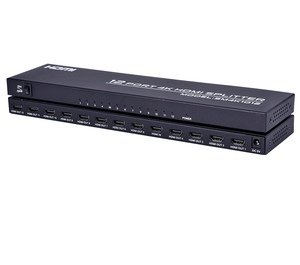 SY 1 en 12 out 4K HDMI divisor duplicador/distribuidor duplicado/Pantalla de espejo, soporte 3D adecuado para exposición, Ver 1,4