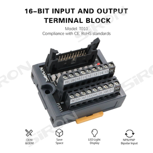 SiRON T01016ピン入出力MILコネクタPLC接続ネジ端子台分配モジュール - Product Image 4