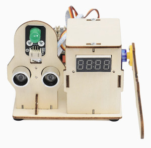 DIY Arduino Kinder Roboter Kit Smart Barrier Gate Stem pädagogische Programmierung intelligentes Lernen Holz spielzeug Robotik für Kinder