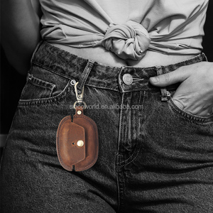 Grs Crazy Horse Leather <strong>Cusum</strong> Earbuds Headphone case Cover for case airpod