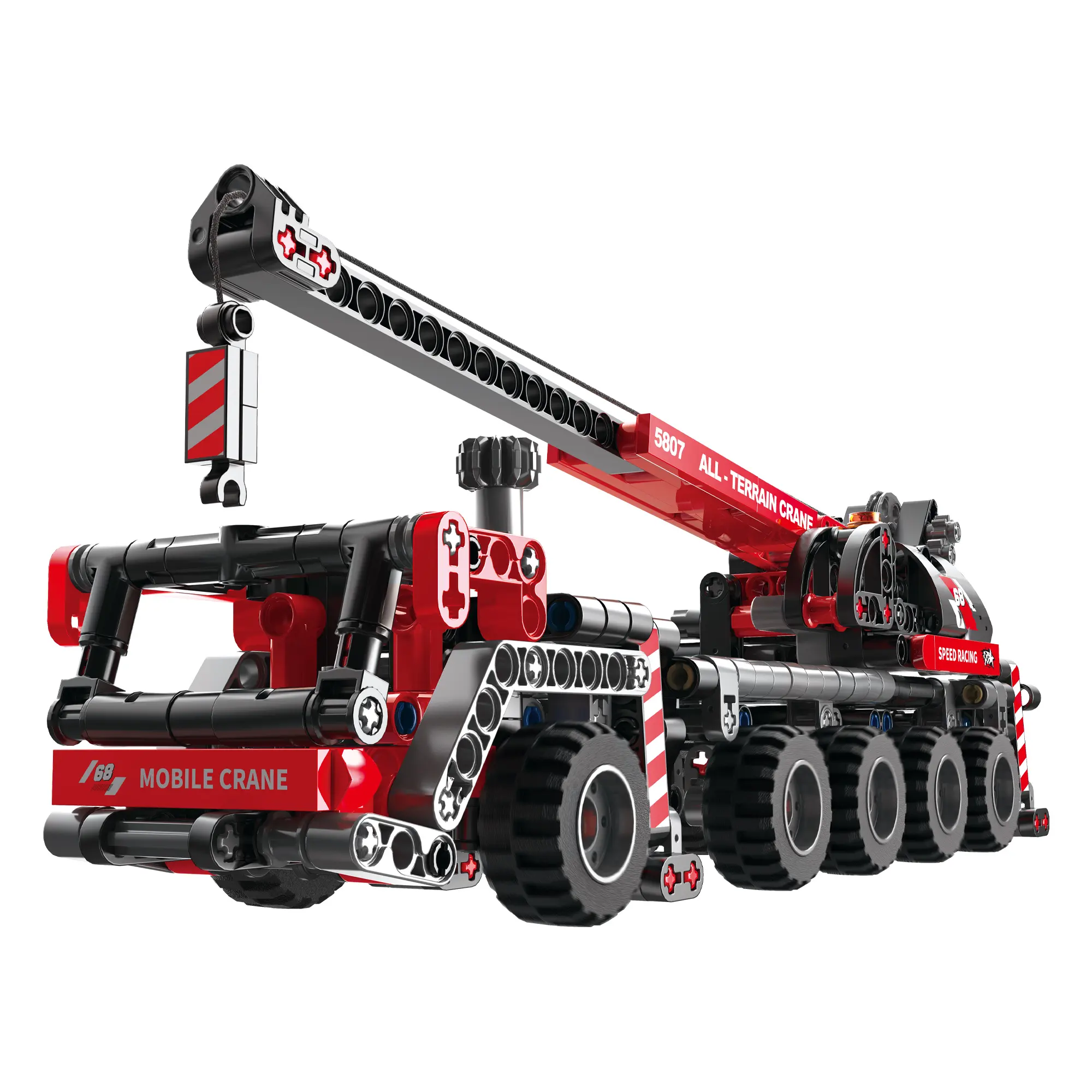 COGO 5807 Vehicles Building Block Heavy crane new toys Technology Bricks puzzles Model for blocks model building toys