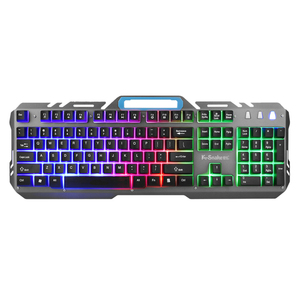 <strong>Multimedia</strong> Ergonomic LED USB Wired Colorful Breathing Waterproof <strong>Computer</strong> Gaming <strong>Keyboard</strong> - Product Image 1