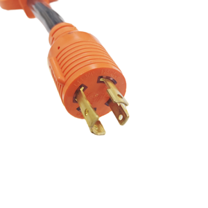 125 /250V 10 <strong>AWG</strong> 30 Amp to 50 Amp L14-30P Locking Male Plug to <strong>14</strong>-50R Female RV Generator Adapter <strong>Cord</strong> - Product Image 3