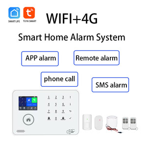 Conjunto de alarma de seguridad para el hogar en varios idiomas Wifi/GSM/4G inalámbrico Tuya Smart App 433MHz sistema de alarma para el hogar - Product Image 1