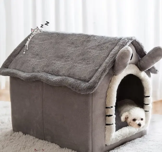 Cuccia per cani di alta qualità cuccia per animali domestici letto per gatti casa per animali domestici tenda casa di lusso morbido inverno caldo