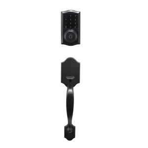 Fabrika fiyat elektronik şifre akıllı ev ofis için tuş takımı ile sürgülü kilit anahtarsız ön kapı kilit seti anahtarsız giriş - Product Image 2