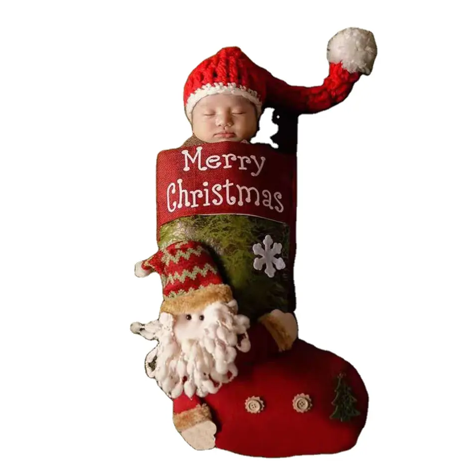 Оптовая продажа, детский Рождественский костюм для сна с изображением Санта-Клауса