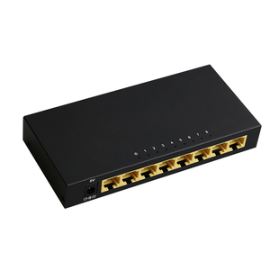 8端口10/100Mbps网络交换机金属外壳非托管Soho以太网交换机集线器，适用于家庭办公室 - Product Image 1
